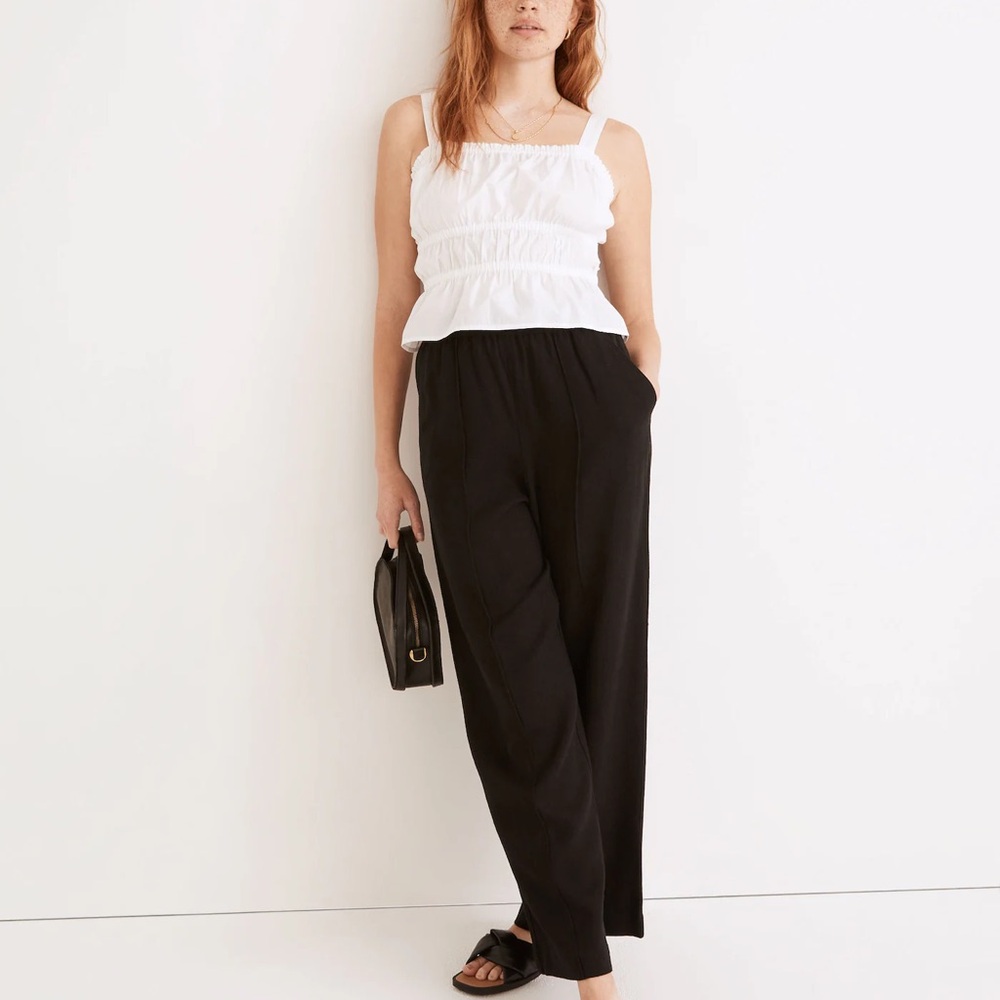 Madewell Sophia poplin peplum top